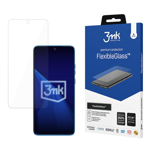 Protector de pantalla 3MK FlexibleGlass para Motorola Edge 60 Neo / Edge 50 Neo, vidrio flexible, adhesivo completo