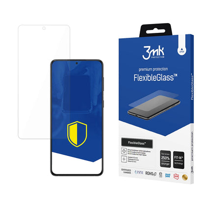 Protector de pantalla 3MK FlexibleGlass para Samsung Galaxy S24 FE S721, Vidrio Flexible, Pegamento Completo