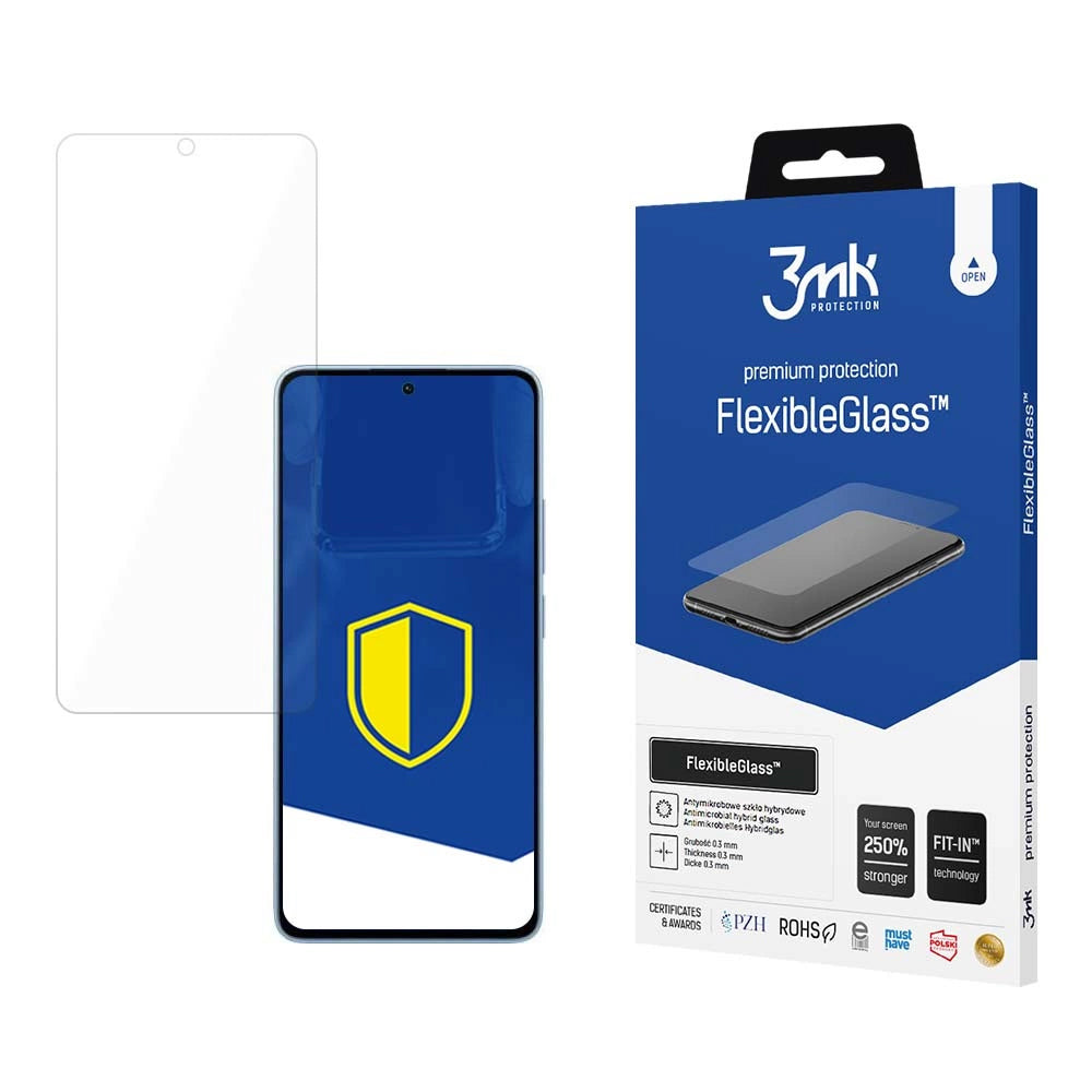 Protector de pantalla 3MK FlexibleGlass para Xiaomi Redmi Note 13 4G, vidrio flexible, adhesivo completo