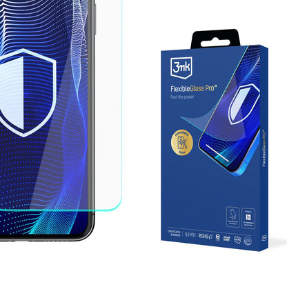 Protector de pantalla 3MK FlexibleGlass Pro para Samsung Galaxy S24 S921, Vidrio Flexible, Pegamento Completo, Negro