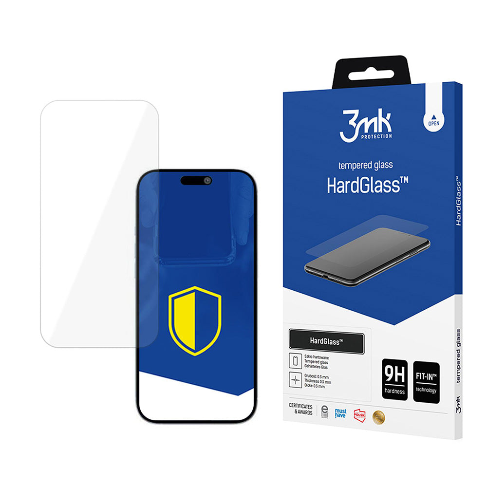 Protector de pantalla 3MK HardGlass para Apple iPhone 17 Air, Cristal Templado, Full Glue