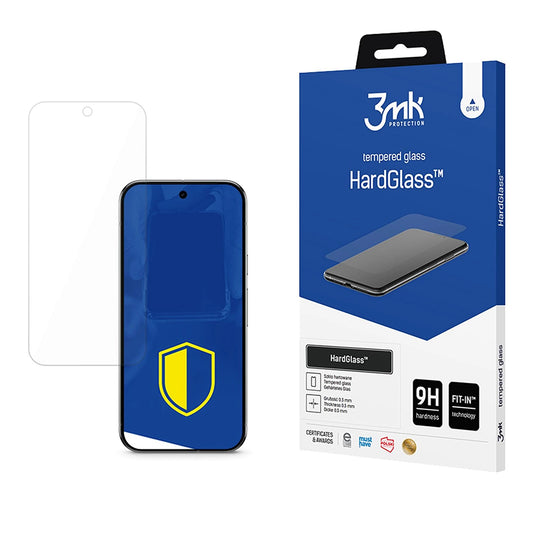 Protector de pantalla 3MK HardGlass para Google Pixel 10 Pro / 10, Vidrio templado, Pegamento completo