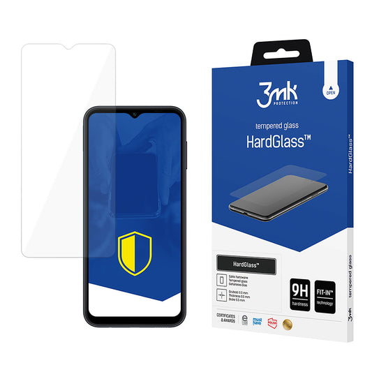 Protector de pantalla 3MK HardGlass para Samsung Galaxy A14 A145 / A14 5G A146, Cristal Templado, Full Glue