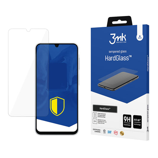 Protector de pantalla 3MK HardGlass para Samsung Galaxy A26 A266, vidrio templado, adhesivo completo