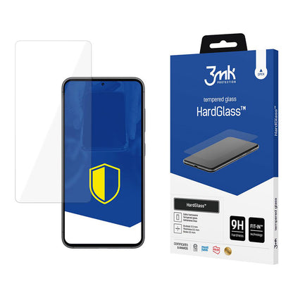 Protector de pantalla 3MK HardGlass para Samsung Galaxy S25 S931 / S24 S921, Vidrio templado, Pegamento completo