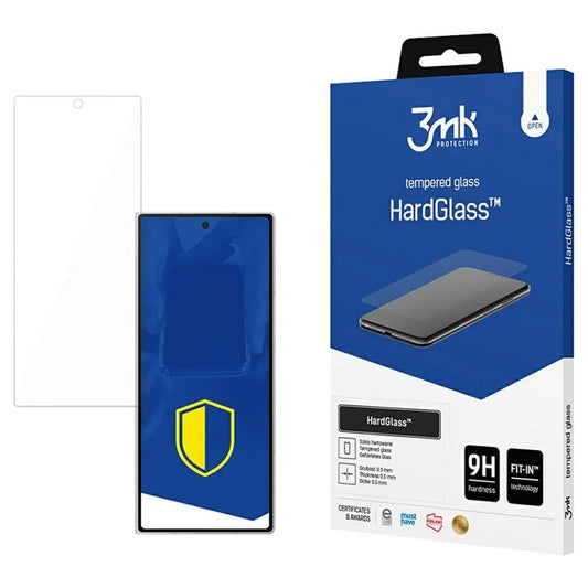 Protector de pantalla 3MK HardGlass para Samsung Galaxy Z Fold7 F966, vidrio templado, adhesivo completo