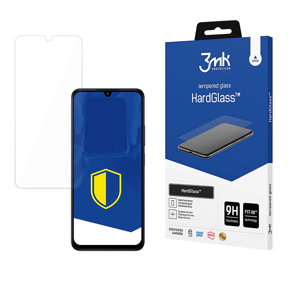 Protector de pantalla 3MK HardGlass para Xiaomi Redmi A5 4G (Regional) / 14C / Poco C75, Vidrio templado, Pegamento completo