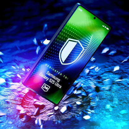 Protector de pantalla 3MK Hardy Ultra para Samsung Galaxy S25 Ultra S938, Vidrio templado, Full Glue, Negro