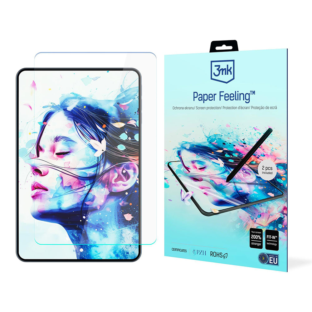 Protector de pantalla 3MK Paper Feeling para Apple iPad Air 11 (2026) / Air 11 (2025), Plástico, Set de 2 piezas