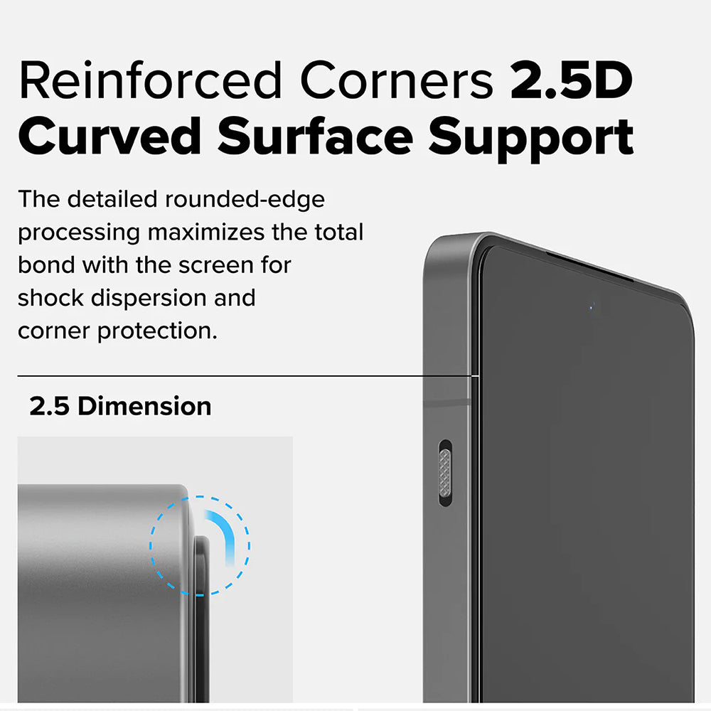 Protector de pantalla Ringke para OnePlus 13R, Cristal Templado, Full Glue, Set de 2 piezas