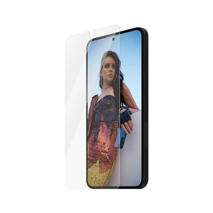 Protector de pantalla PanzerGlass Safe. Ultra-Wide Fit EasyAligner para Samsung Galaxy S25+ S936, vidrio templado, adhesivo completo, reempaquetado