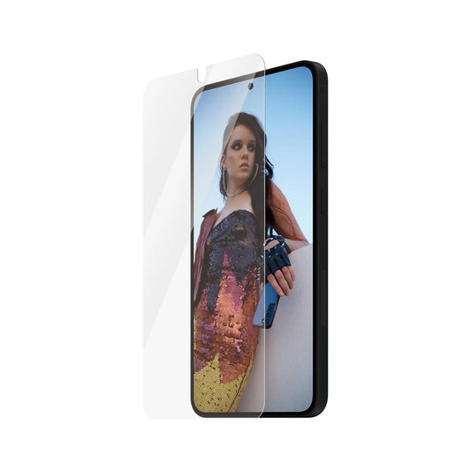 Protector de pantalla PanzerGlass Safe. Ultra-Wide Fit EasyAligner para Samsung Galaxy S25+ S936, vidrio templado, adhesivo completo, reempaquetado