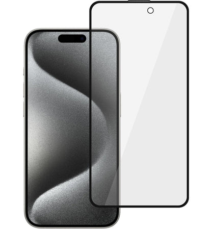 Protector de pantalla de privacidad Tel Protect 10X Plus Titanium para Apple iPhone 17 / 16 Pro, vidrio templado, adhesivo completo