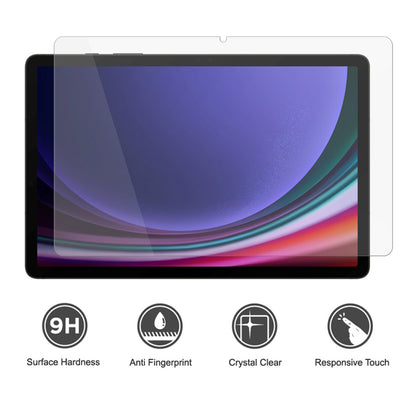 Protector de pantalla Lito Classic para Samsung Galaxy Tab S9 FE / Tab S9, vidrio templado, adhesivo completo, 2.5D