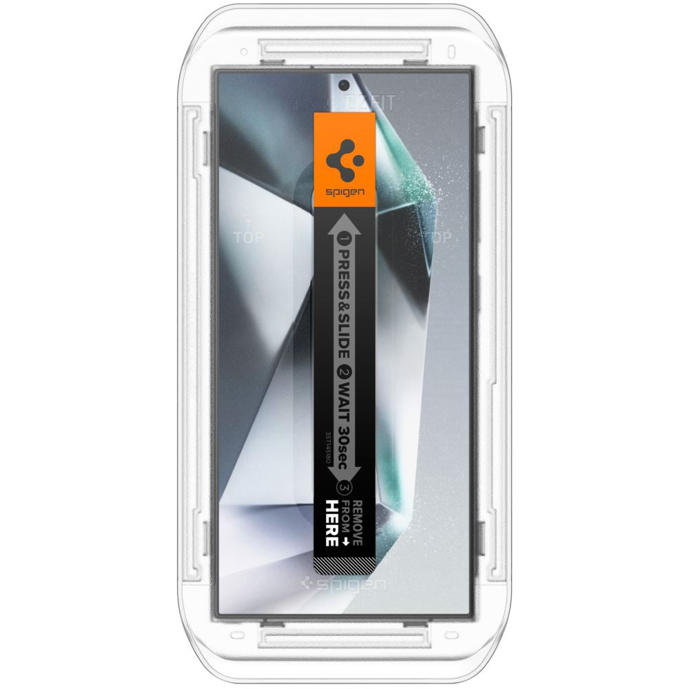 Spigen EZ FIT Privacy Protector de Pantalla para Samsung Galaxy S24 Ultra S928, Cristal Protector, Pegamento Completo, Juego 2 piezas 