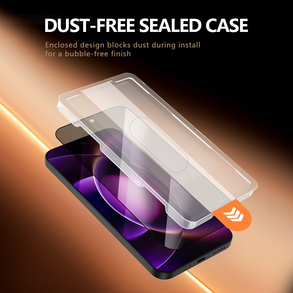 Protector de pantalla Privacy Lereach para Xiaomi 17T Pro, vidrio templado, adhesivo completo, juego de 2 piezas