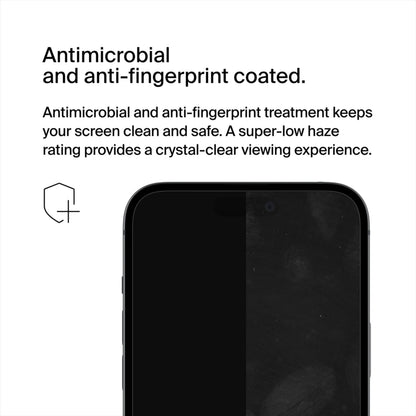 Protector de pantalla Belkin ScreenForce UltraGlass 2 para Apple iPhone 15 Pro Max, Vidrio templado, Full Glue OVA134zz