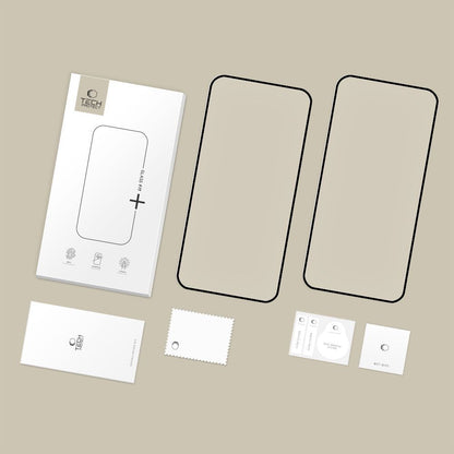 Protector de pantalla Tech-Protect FIT+ para Xiaomi Redmi Note 15 Pro 5G, Cristal Templado, Full Glue, Set de 2 piezas, 2.5D, Negro