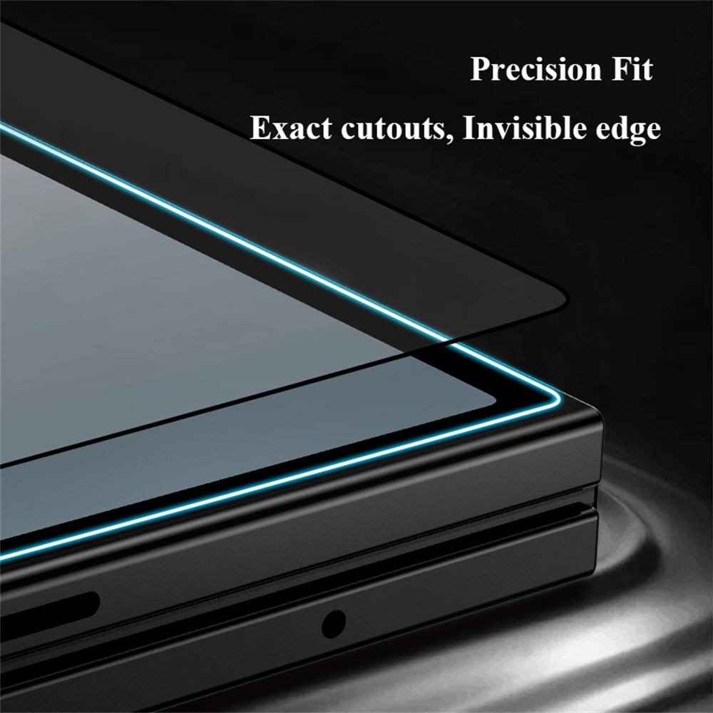 Protector de pantalla exterior Lereach para Samsung Galaxy Z Fold8 Ultra F976 / Z Fold7 F966, vidrio templado, adhesivo completo, negro