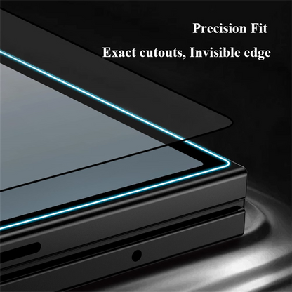 Protector de pantalla exterior Lereach para Samsung Galaxy Z Fold8 Ultra F976 / Z Fold7 F966, vidrio templado, adhesivo completo, negro