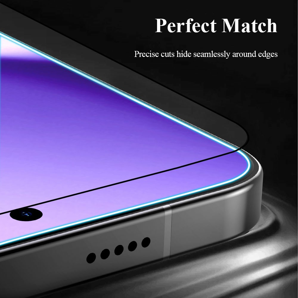 Protector de pantalla Lereach para Xiaomi Poco X8 Pro Max, vidrio templado, adhesivo completo, negro