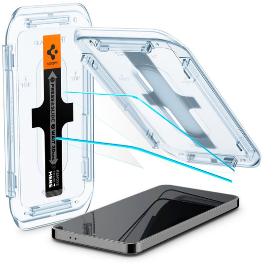 Protector de pantalla Spigen GlastR EZ FIT para Samsung Galaxy S25+ S936 / S24+ S926, Cristal Templado, Full Glue, Set de 2 piezas AGL07432