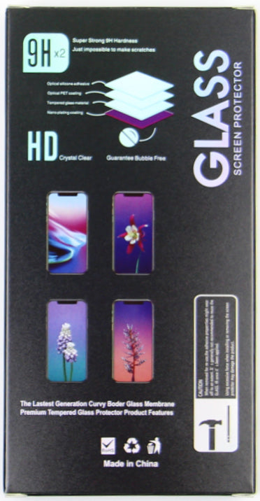 Protector de pantalla OEM para Apple iPhone 17e / 16e / 14 / 13 Pro, vidrio templado, adhesivo completo, set de 10 piezas, 6D, negro