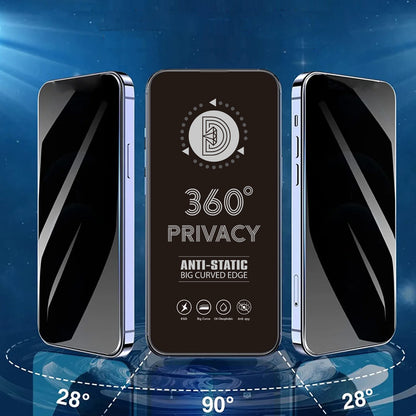 Protector de pantalla Privacy OEM 360 para Samsung Galaxy A37 5G, vidrio templado, adhesivo completo