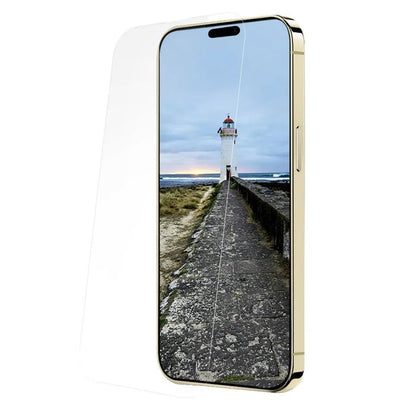 Protector de pantalla Anank 1X Reforzado para Apple iPhone 16 Pro Max, Vidrio Templado, Pegamento Completo, 3D, Set de 10 piezas