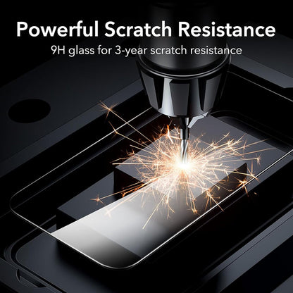 Protector de pantalla Anank 1X Reforzado para Apple iPhone 16 Pro Max, Vidrio Templado, Pegamento Completo, 3D, Set de 10 piezas