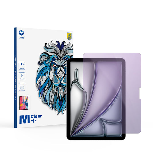Protector de pantalla Anti Luz Azul Lito Classic para Apple iPad Air 11 (2026) / Air 11 (2025), Vidrio Templado, Pegamento Completo, 2.5D