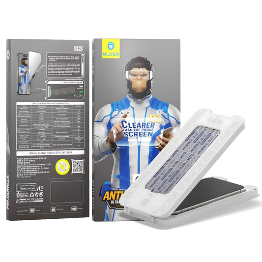 Protector de pantalla Blueo Anti-Reflective HD Applicator Pro para Apple iPhone 17 Air, Cristal Templado, Full Glue, Negro.
