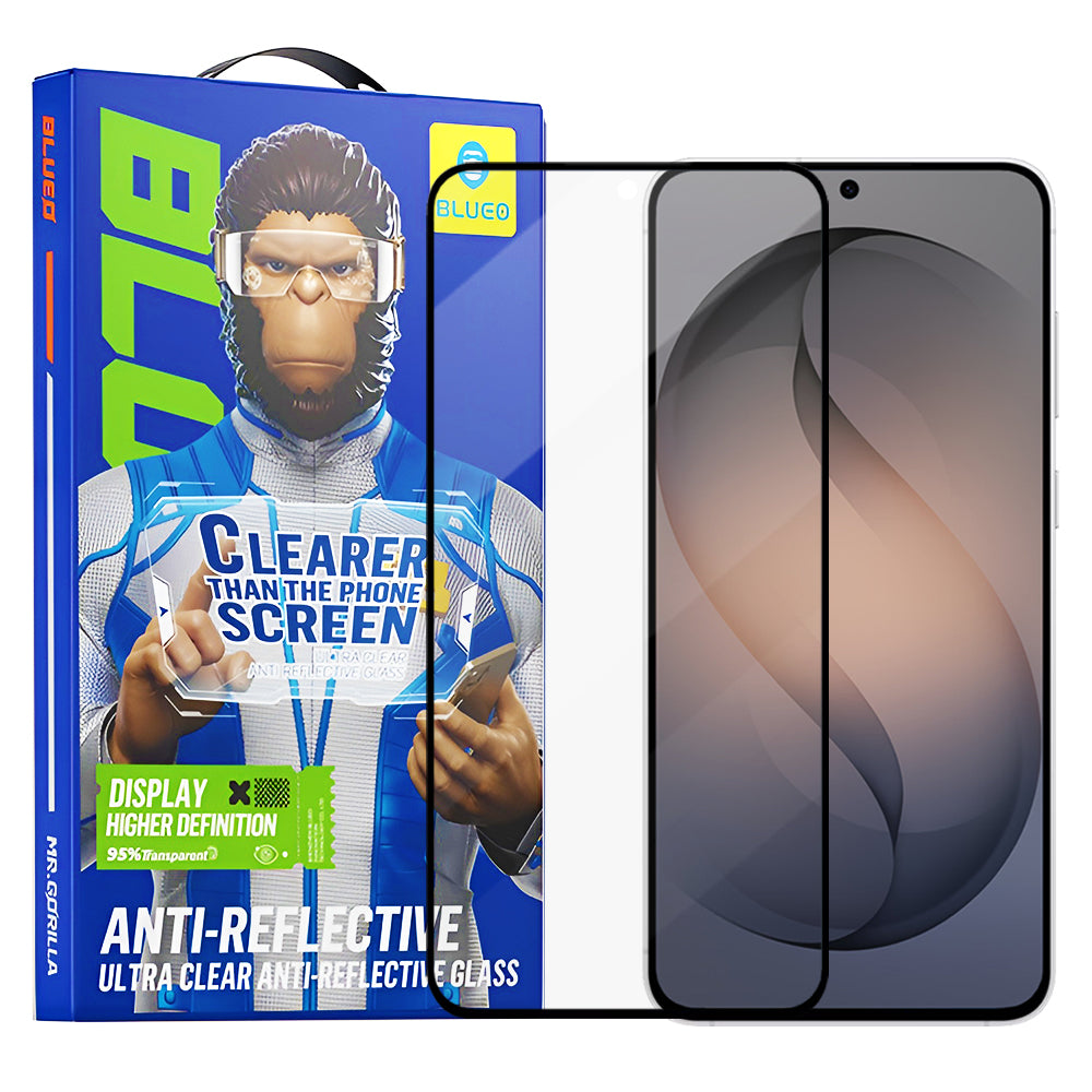 Película protectora de pantalla Blueo Anti-Reflective HD para Samsung Galaxy S26 S942, Cristal Templado, Full Glue, Negra