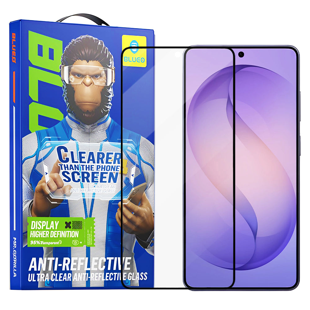 Protector de pantalla Blueo Anti-Reflective HD para Samsung Galaxy S26 Ultra S948, Cristal Templado, Full Glue, Negro.