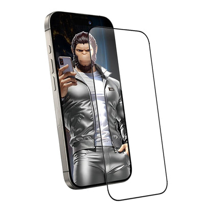 Protector de pantalla Blueo Anti-Static HD para Apple iPhone 11 Pro Max / XS Max, vidrio templado, adhesivo completo, negro