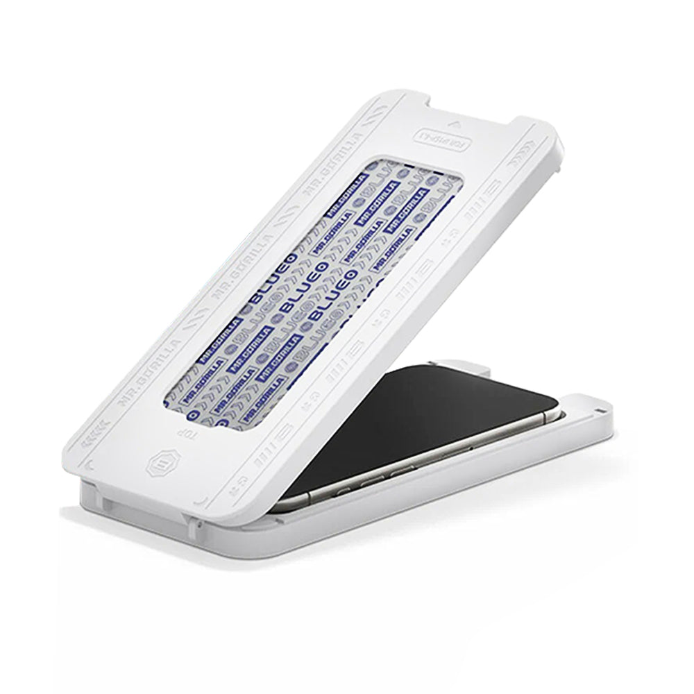 Protector de pantalla Blueo Crystal Anti-Scratch Applicator para Apple iPhone 17 Air, Cristal Templado, Full Glue, Negro