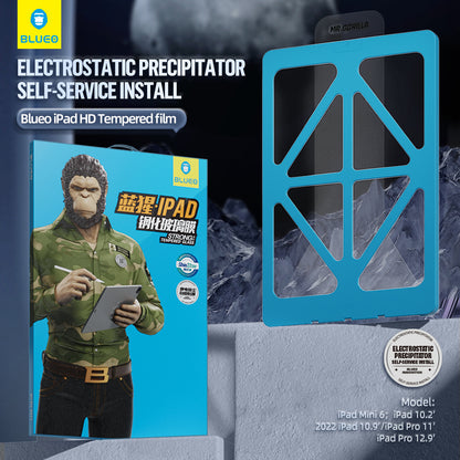 Protector de pantalla Blueo HD Applicator Pro para Apple iPad Pro 13 (2024), vidrio templado, adhesivo completo