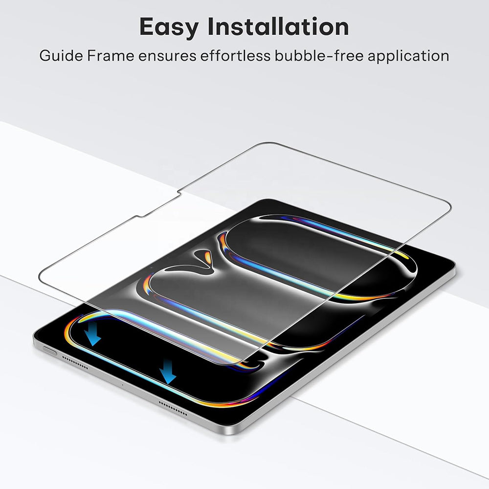 Protector de pantalla Blueo HD para Apple iPad Pro 11 (2024), vidrio templado, adhesivo completo