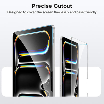 Protector de pantalla Blueo HD para Apple iPad Pro 11 (2024), vidrio templado, adhesivo completo