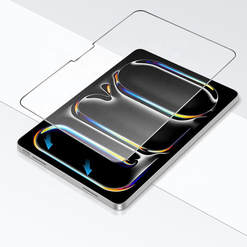 Blueo HD Screen Protector Film for Apple iPad Pro 12.9 (2022) / Pro 12.9 (2021) / Pro 12.9 (2020), Tempered Glass, Full Glue