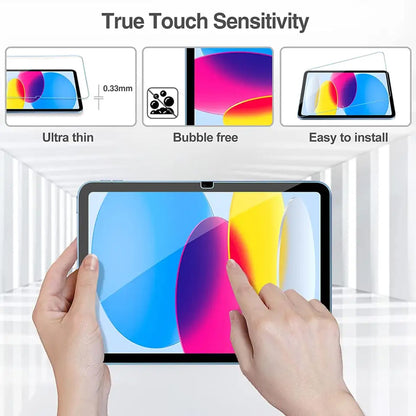 Protector de pantalla Clear Lito Classic para Apple iPad (2025) / (2022), Vidrio templado, Full Glue, 2.5D