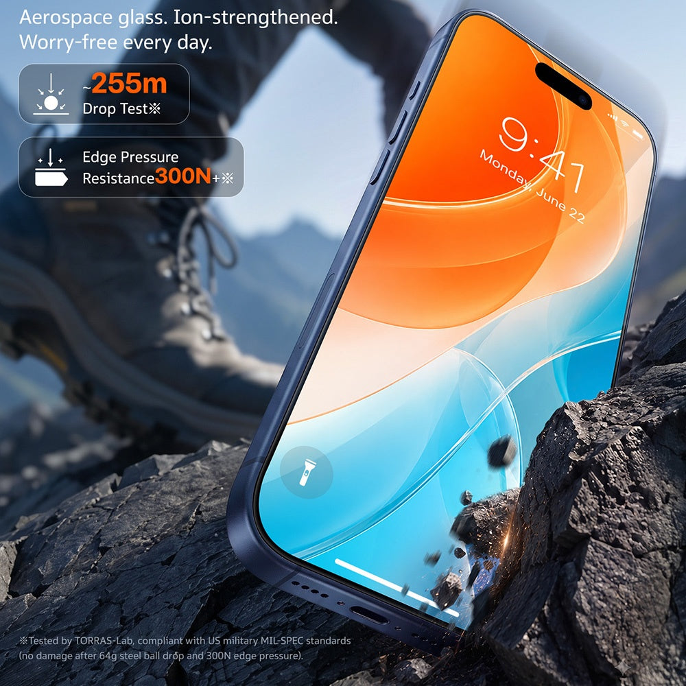Protector de pantalla Torras Sunview AR para Apple iPhone 18 Pro Max / 17 Pro Max, vidrio templado, adhesivo completo