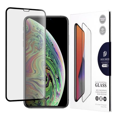 DUX DUCIS Screen Protector for Apple iPhone 11 Pro / XS / X, Tempered Glass, Edge Glue, Black