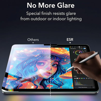 Protector de pantalla ESR Armorite Paper Feel UltraFit para Apple iPad Air 13 (2026) / Air 13 (2025), Cristal Templado, Full Glue