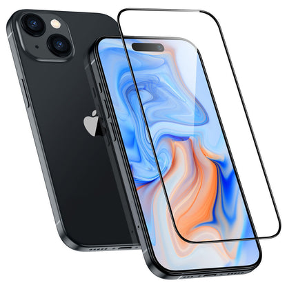 Protector de pantalla ESR Armorite para Apple iPhone 15 Plus, Cristal Templado, Full Glue, Negro