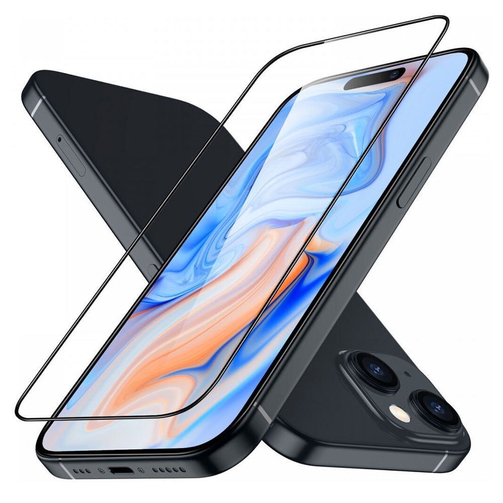 Protector de pantalla ESR Armorite para Apple iPhone 15 Plus, Cristal Templado, Full Glue, Negro