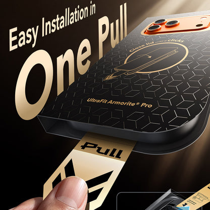 Protector de pantalla ESR Armorite Pro UltraFit para Apple iPhone 18 Pro / 17 Pro, vidrio templado, adhesivo completo, negro