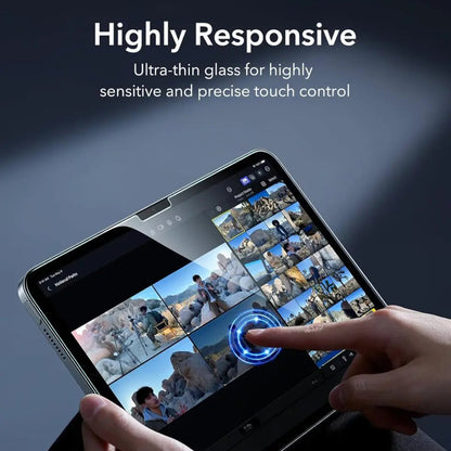 Protector de pantalla ESR Armorite UltraFit para Apple iPad (2025) / (2022), Cristal Templado, Full Glue, Set de 2 piezas