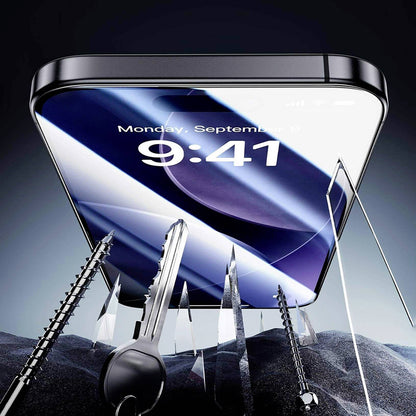 Protector de pantalla ESR Armorite UltraFit para Apple iPhone 18 Pro Max / 17 Pro Max, vidrio templado, adhesivo completo, juego de 2 piezas, negro