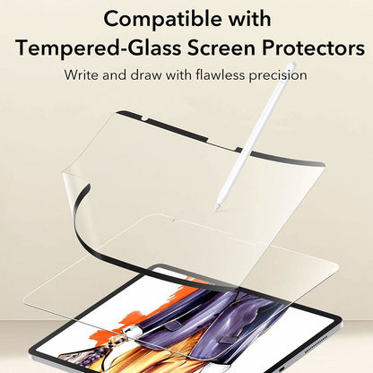 Protector de pantalla ESR Paper Feel Magnetic para Apple iPad (2025) / (2022), Plástico